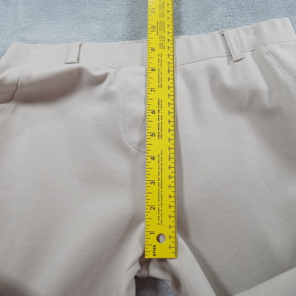 Quince Ponte Knit Pants Womens Small Beige Stretch Straight Leg Work Comfort - Picture 7 of 14